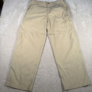 ExOfficio Convertible Hiking Pants Mens 36 (FITS 35 X 31) Beige Gorpcore READ